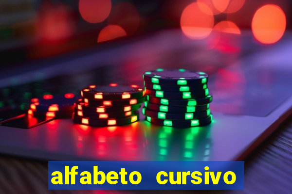 alfabeto cursivo para treinar caligrafia